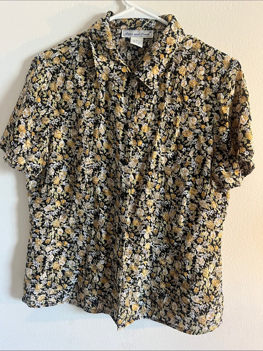 Anna And Frank SILK Short-Sleeve Button-Up Shirt